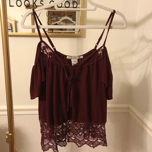 Off the Shoulder Lace Top